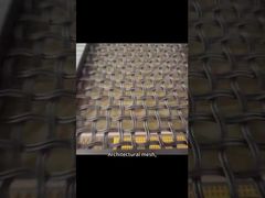 Disponível em vários tipos de tecelagem (como malha soldada, tela de arame tecida, tela expandida), bitolas e