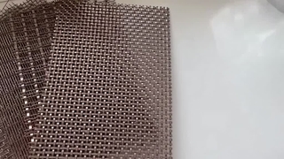 Imagens reais do painel de malha de metal de cobre antigo