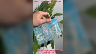 Malha de metal que muda de cor Malha de vidro laminado decorativa de metal interno