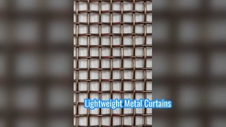Vídeo mostrando detalhes de malha metálica