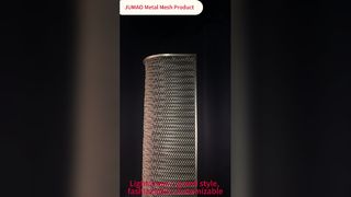 Tela de separação de aço inoxidável feita sob encomenda curvada malha decorativa espiral do metal