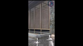 Tela de malha tecida de metal decorativo para exterior