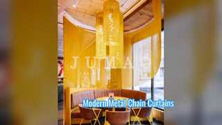 Cortinas de elo de corrente de metal personalizadas para arquitetura moderna