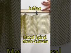 Cortinas de malha metálica Jumao modernizam seu espaço