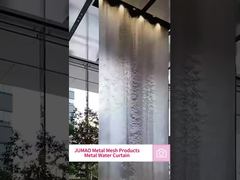Tela de água para privacidade, cortinas de malha de metal, cortina de água, divisor de sala