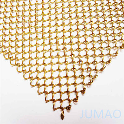 Cortinas de malha metálica de liga de alumínio cortina de 8 mm buraco personalizado