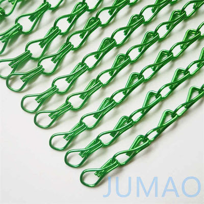 Verde chuveiro Metal Chain Link Cortinas teto paralelo recto