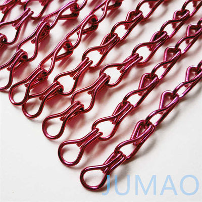 Salão curvo Cadeia de ligação de metal Cortinas Fly Screens Custom