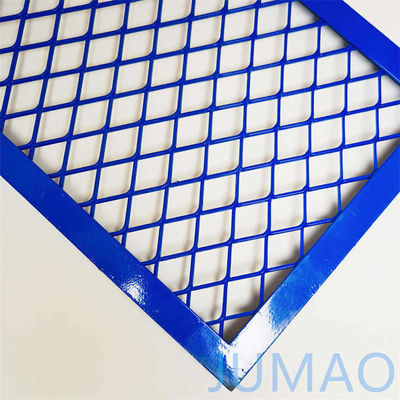 Armário de malha de arame azul decorativo expandido inserções ao ar livre