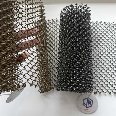 ODM bobina de malha arquitetônica cortina painéis metálicos para divisor de espaço de hotel