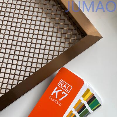 Malha de arame decorativa leve e visualmente atraente, projetada para decoração de edifícios