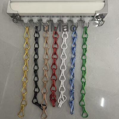 Cortinas de malha de corrente de metal de 18 mm ou 20 mm montadas no teto, de serviço pesado, adequadas para armazém