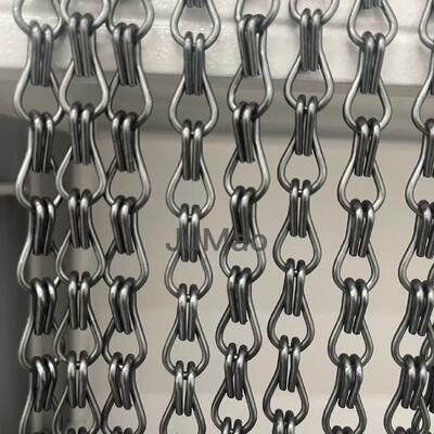 Cortinas de Corrente de Alumínio Cortinas de Malha de Metal Resistência à Temperatura de Menos 40 Celsius a 200 Celsius Projetadas para Adequar ao Espaço