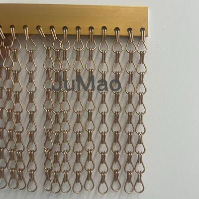 Cadenas de alumínio Cadenas de ligação de metal Cortinas montadas no teto Cortinas de divisória robustas para espaços industriais e comerciais