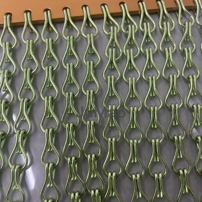 Brass Finishes Metal Chain Link Curtains Featuring 25mm Chain Link Length and Durable Aluminum Chains Technology for Commercial