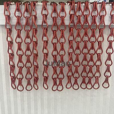 Cortinas de alumínio de cadeia Cortinas de alumínio de metal de aço inoxidável Ecrãs decorativas versáteis para uso comercial e industrial