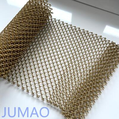 Cortinas de malha metálica de construção de aço inoxidável durável para escritório e decoração residencial