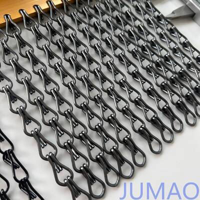 Cortinas de ligação de cadeia metálica de alta resistência à corrosão adequadas para divisórios de entrada ornamentais