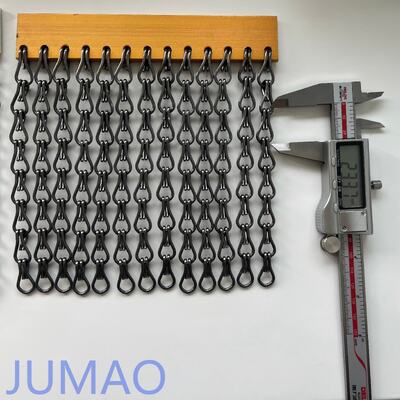 Finitura de latão para cortinas de ligação de cadeia de metal Solução perfeita para portas, janelas e divisores de salas em vários ambientes